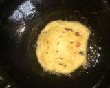 A picture of step 3 of Patheera with onion sauce.