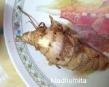 A picture of step 1 of Peanut SadhekoPeanut Salad in Nepali Style Badam Sadheko.