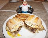 Foto del paso 6 de la receta: Sándwich de churrasco de lomo a lo pobre