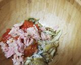 Foto del paso 6 de la receta: Berenjena rellena de atún al micro