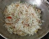 A picture of step 3 of Butter Garlic Rice.