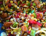 Foto langkah ke 6 dari resep Pizza Keju Daging & Sosis.