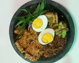 Foto langkah ke 3 dari resep Tempe Teri Telor Terong Sambel Bawang.