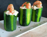 Foto del paso 17 de la receta: Troncos de calabacín rellenos de atún y langostinos