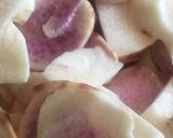 A picture of step 1 of Sichuan pepper purple yam puri.
