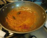 A picture of step 5 of Palak Panneer.