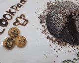 A picture of step 13 of Chocolatechip mountain lava cake.