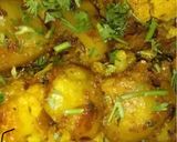 A picture of step 9 of Dry Aloo Gobhi Masala.