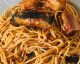 A picture of step 3 of Spaghetti with fish.