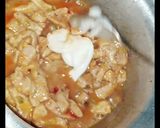 A picture of step 4 of Chicken Chow mein😋.