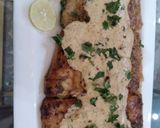 A picture of step 10 of Grilled fish & lemon butter sauce.