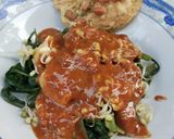 Foto langkah ke 6 dari resep Rujak Kangkung Khas Cirebon.