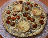 Foto del paso 7 de la receta: Una quiche de verdura y champiñones con queso de cabra