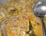 Foto langkah ke 4 dari resep Sayur lodeh pepaya campur tetelan ayam.