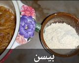 A picture of step 3 of 3 spice lacha pakora.