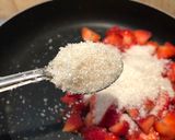 A picture of step 1 of Flirty Strawberry Panna cotta.