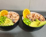 Foto del paso 3 de la receta Poke bowl de quinoa y salmón