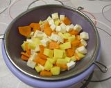 Bableves 🥣 lila 🟣 lóbabbal és füstölt 🐖 francia🇫🇷 csülökkel 🔥 recept fázis 6 fotója