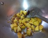 A picture of step 3 of Spinach Bhurji (Palak Aloo Bhurji).