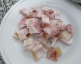 Foto del paso 1 de la receta: Revuelto de espinacas y panceta - keto