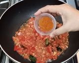 A picture of step 5 of Fried Aloo Baingan.