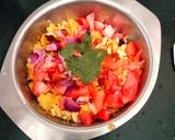 A picture of step 2 of Masala Bhel.
