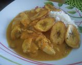 Foto del paso 13 de la receta: Pollo en crema de plátano y pimientos
