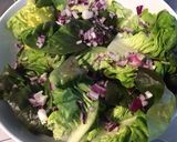 Une image de l'étape 4 de Laitue rougette à l'oignon rouge et herbes aromatiques.