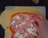 Foto del paso 2 de la receta: Monstruo relleno de queso y jamón - (Empanada de jamón y queso en Airfryer) Adviento Halloween