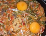 Foto del paso 4 de la receta: Arroz con verduras, carnes, mortadela y huevo