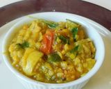 A picture of step 5 of Colorful masoor dhal multi veg koottu.