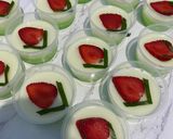 Foto langkah ke 5 dari resep Puding susu melon strawberry.