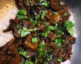 A picture of step 2 of Leftover alu bengan biryani.