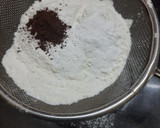 ரெட் வெல்வெட் பவுண்ட் கேக் (red velvet pound cake recipe in tamil) ரெசிபி ஸ்டேப் 4 புகைப்படம்
