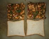 A picture of step 4 of Peri peri bread toast.