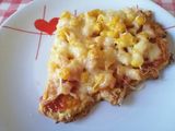 Sonkás kukoricás pizza