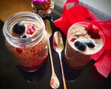 A picture of step 3 of Berry chia pudding.