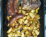 Foto del paso 5 de la receta: Boniato con papa y carne al horno