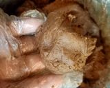 Gambar langkah 4 resipi Biskut Coklat Urai / Choco Rice Cookies Sukatan Cawan.