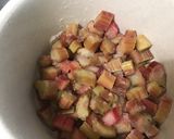 Une image de l'étape 9 de Flan surprise aux prunes et rhubarbe rose.