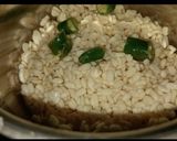 A picture of step 1 of Authentic Rickwach with Urad Dal and Colocasia leaves.