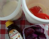 Foto langkah ke 1 dari resep Smoothie Buah Naga Nanas.
