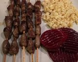 Fűszeres pácolt-csirkeszív nyárson recept fázis 3 fotója