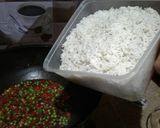 A picture of step 6 of Vegetables Rice.