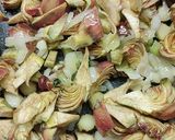 Foto del passaggio 3 della ricetta Lasagna carciofi salsiccia e provola affumicata