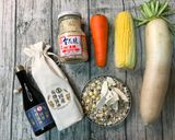A picture of step 14 of Three-Cup Gua Bao with Four-Ingredient Vegetable Soup.