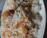 A picture of step 6 of White Pulao.