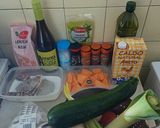 Foto del paso 1 de la receta: Lentejas rojas con pollo y calabaza