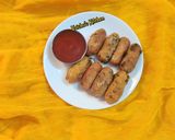 A picture of step 4 of Veg Rolls.