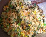 A picture of step 5 of Cracked Wheat Fried "Rice".